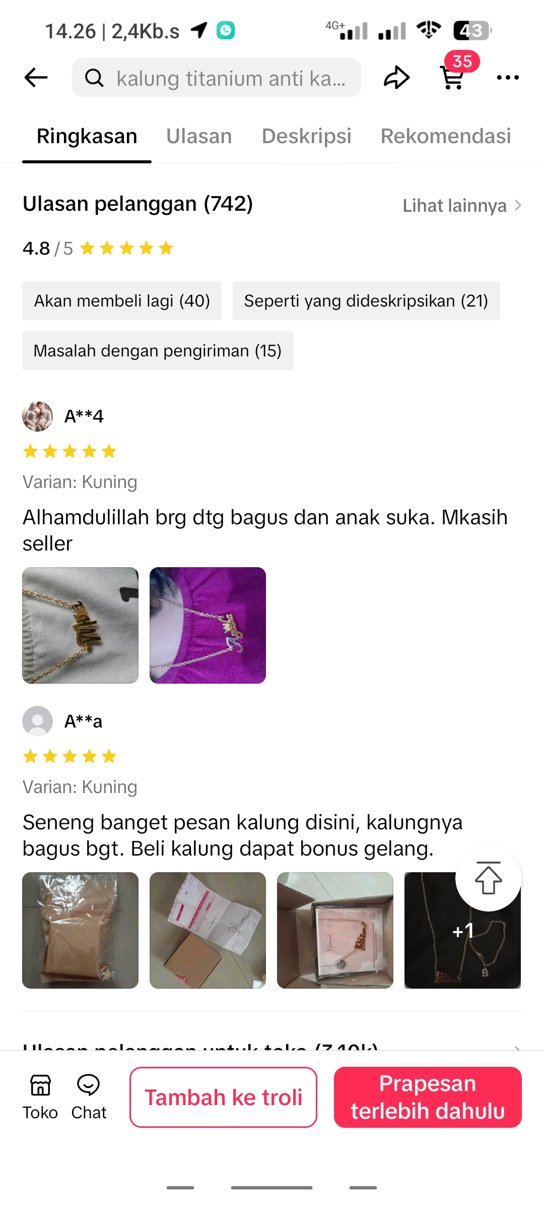 testi shopee